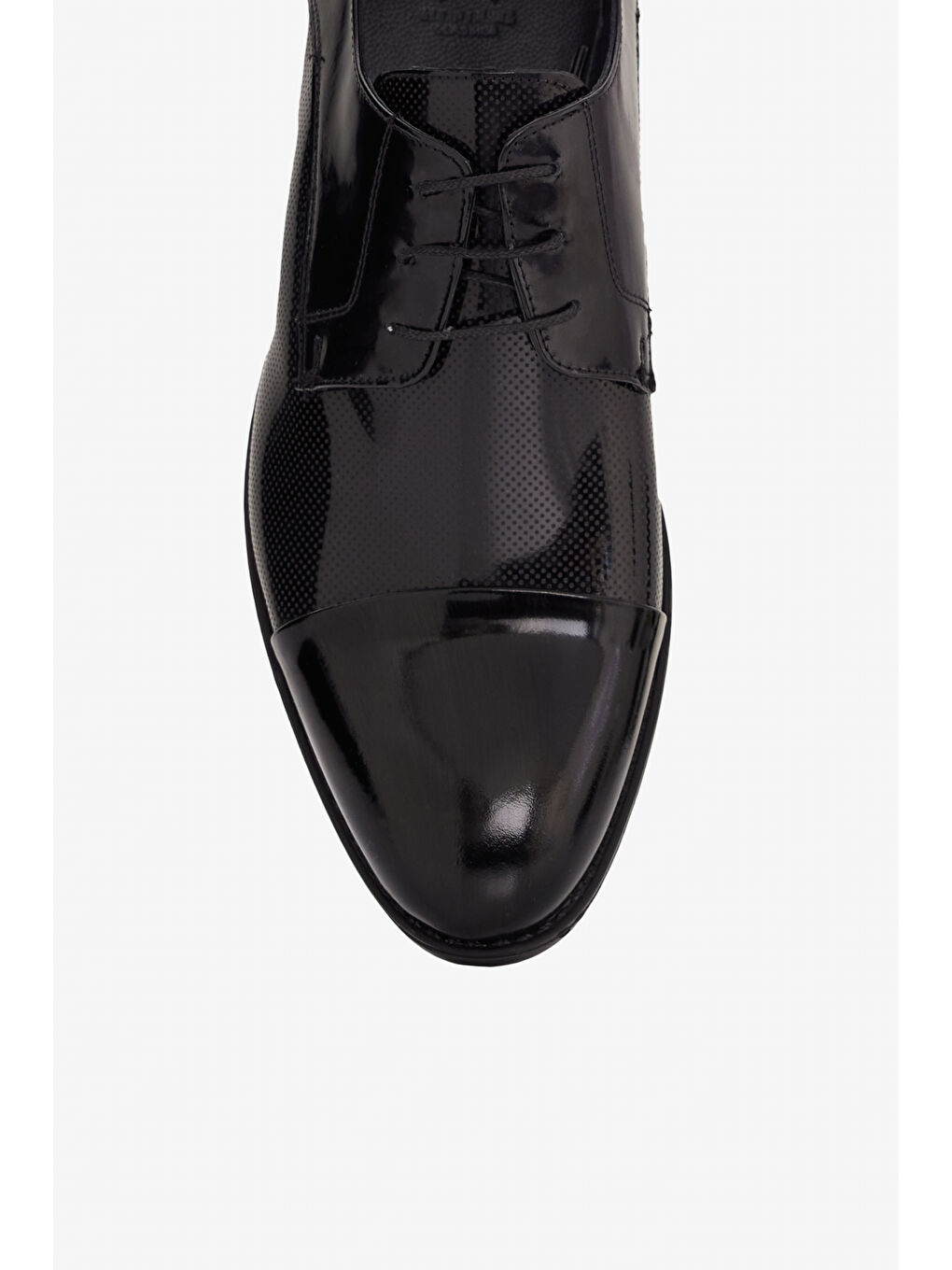 Erkek Siyah Rahat Taban Klasik Rugan Ayakkabı-3