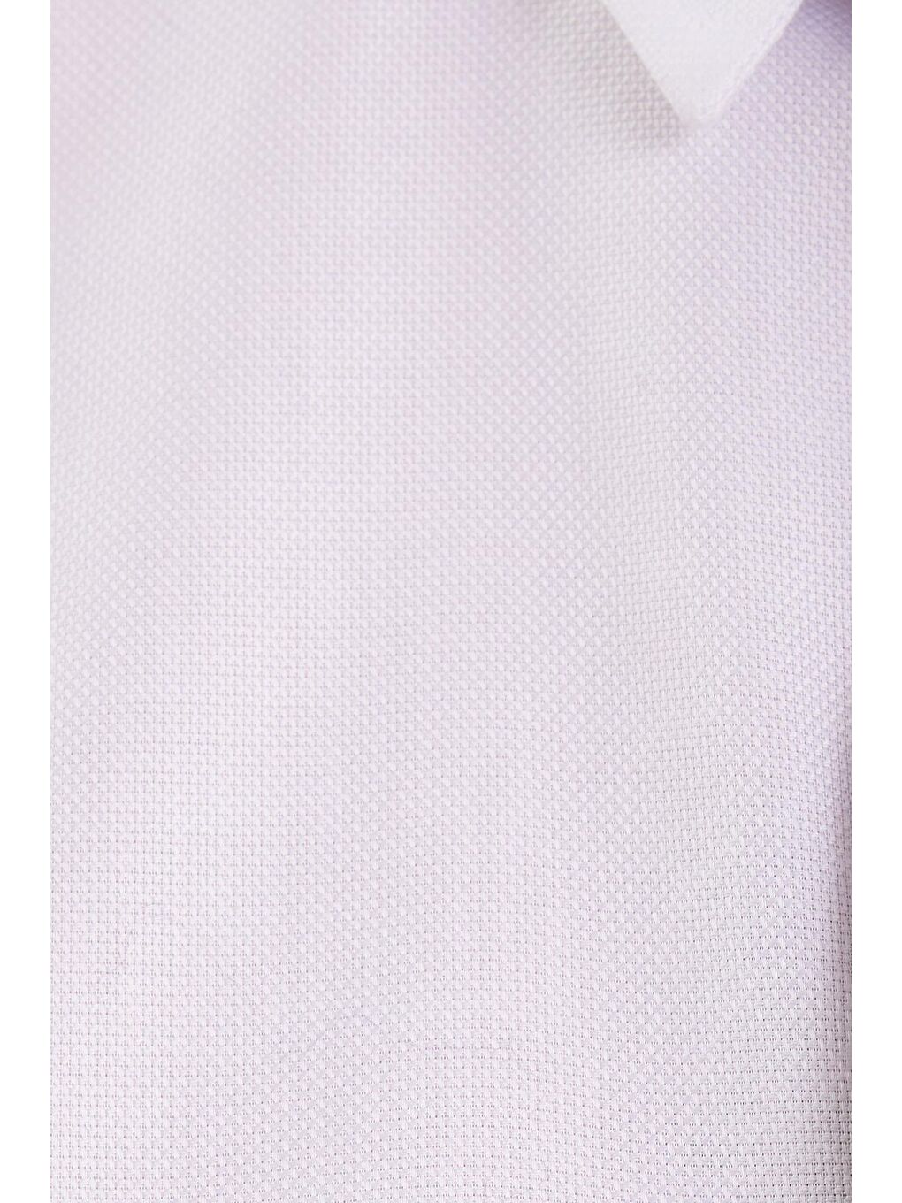 Regular Fit Beyaz Non-Iron %100 Pamuk Doğa Dostu Ekoteks Belgeli Ütü Gerektirmez Gömlek-5