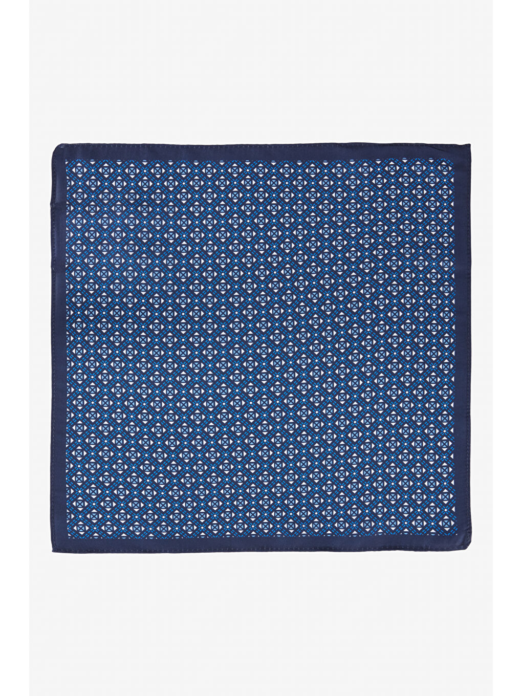 Erkek Lacivert-Gri Desenli Mendil-1