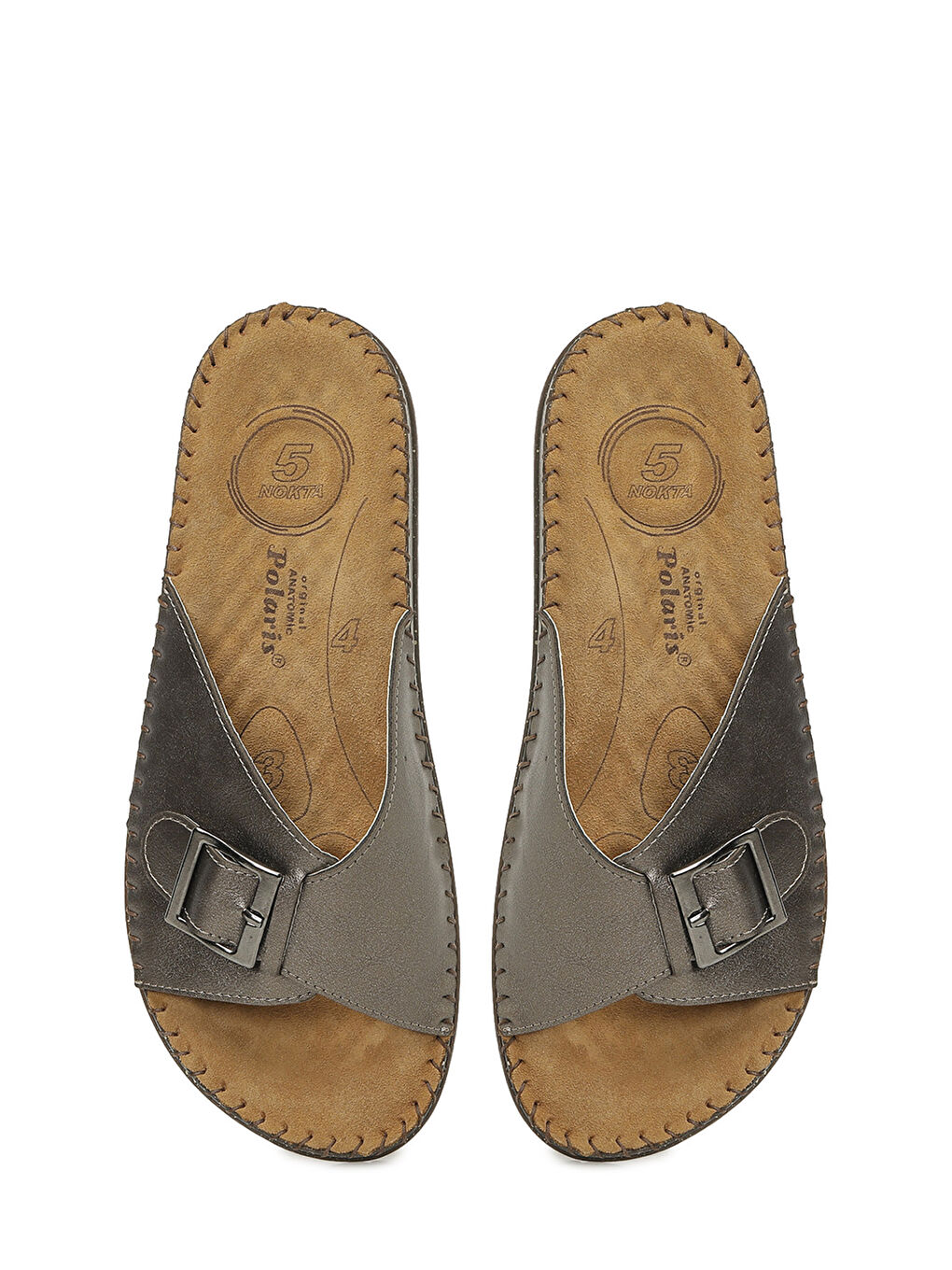 Sarı 105803.Z6FX Bronz Kadın Terlik-3