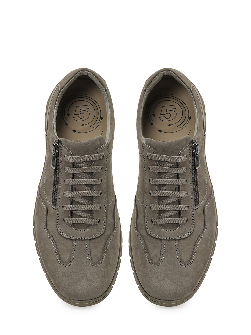 Kahverengi 108017N.M 6FX Gri Erkek Comfort Ayakkabı-3