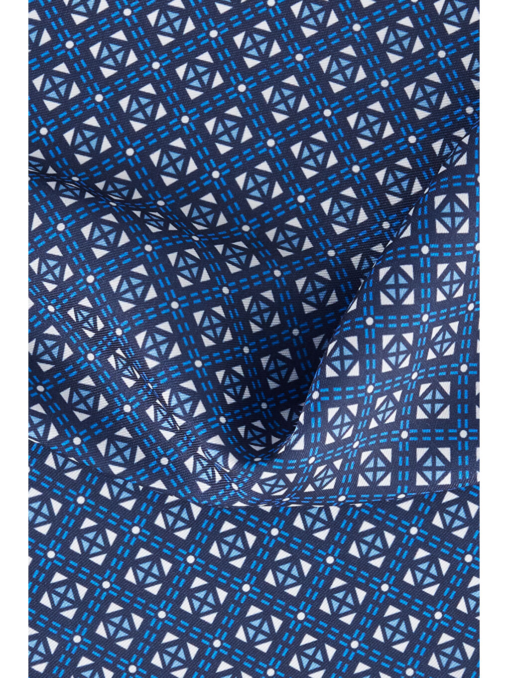 Erkek Lacivert-Gri Desenli Mendil-2