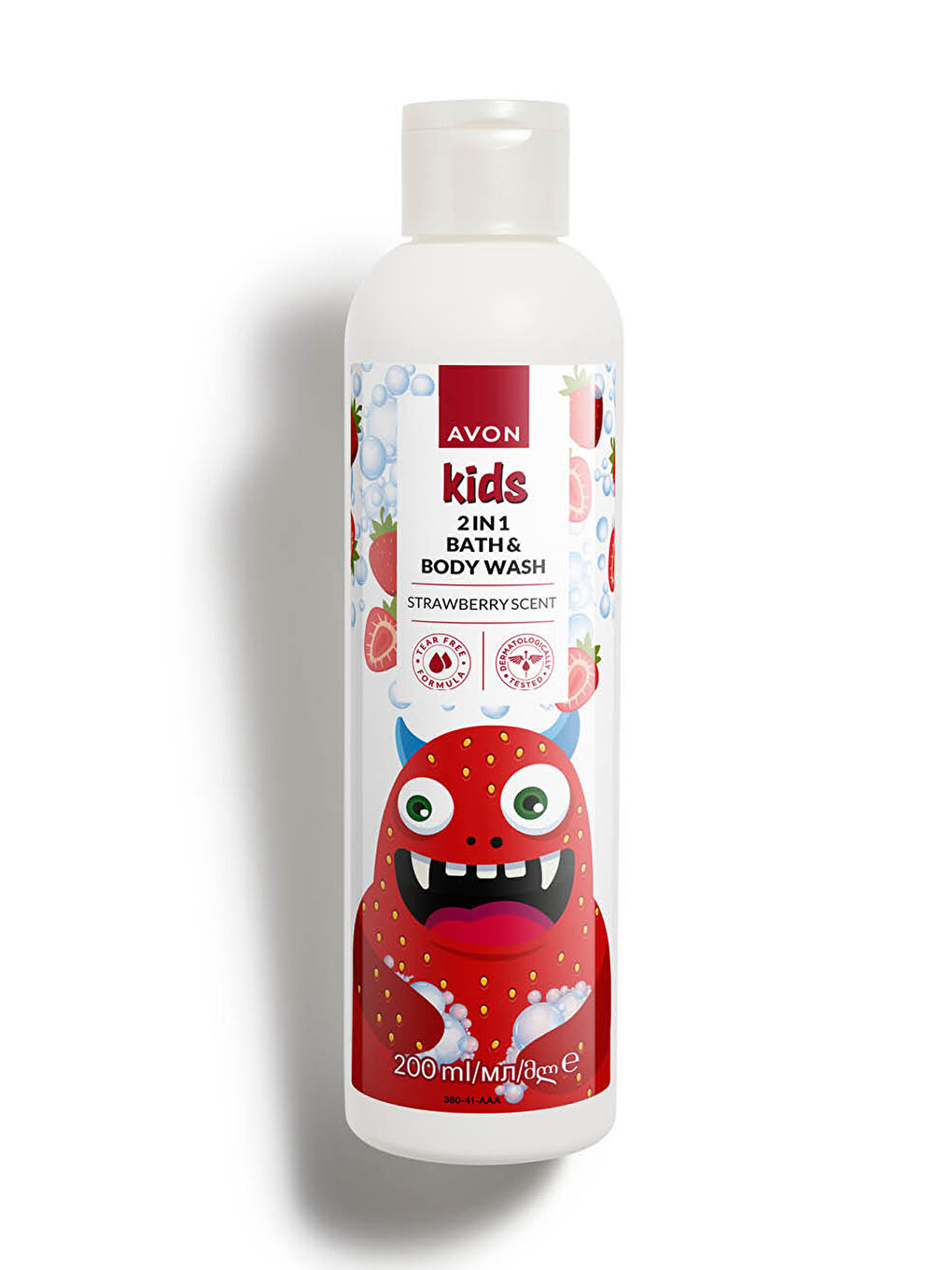 AVON Renksiz Kids 2 si 1 Arada Çocuklar İçin Çilek Kokulu Banyo ve Vücut Yıkama 200 Ml.