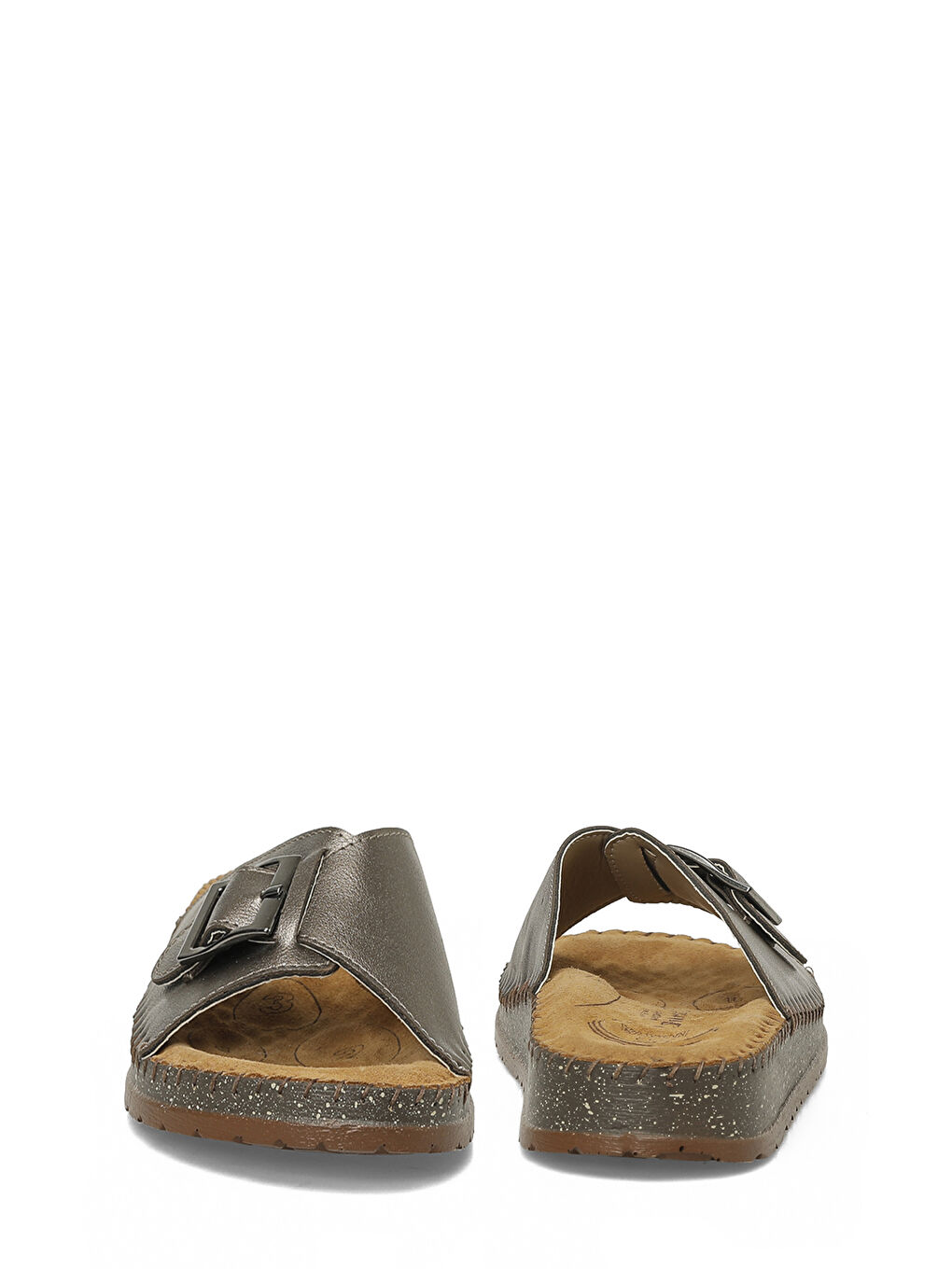 Sarı 105803.Z6FX Bronz Kadın Terlik-4