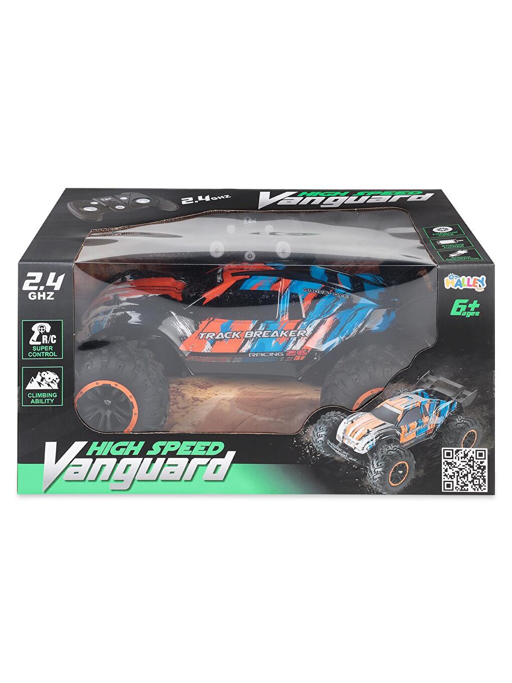 Seher Oyuncak 1:16 Uzaktan Kumandalı Araba 2.4 Ghz Işıklı Full Fonksiyon Şarjlı - Turuncu-3