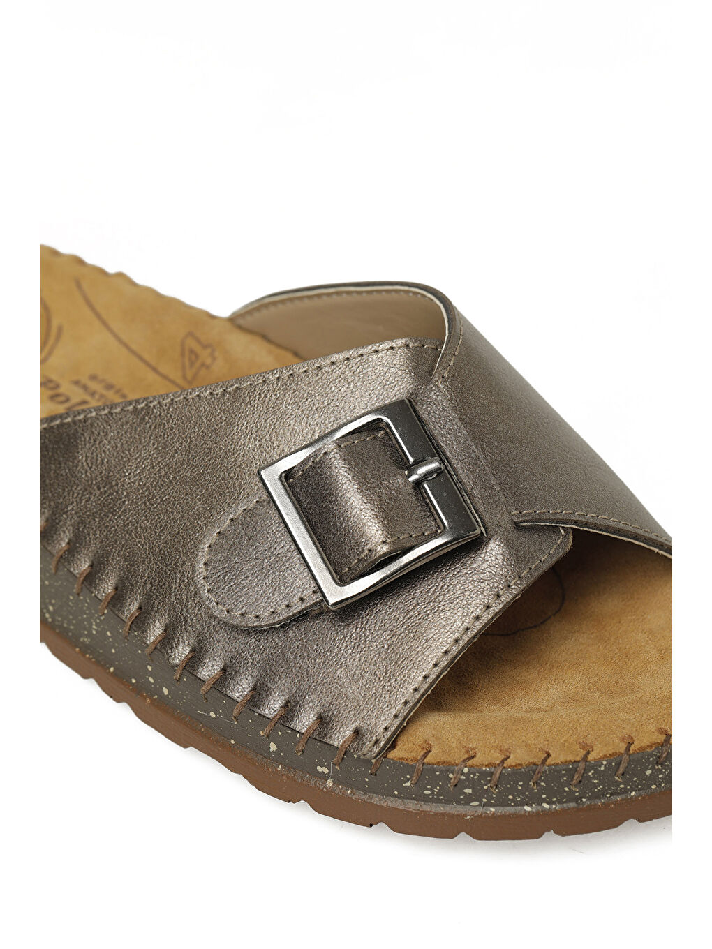 Sarı 105803.Z6FX Bronz Kadın Terlik-6