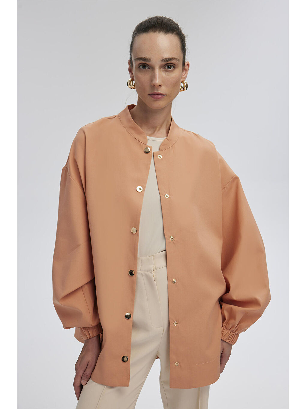 Pembe Bomber Ceket-1