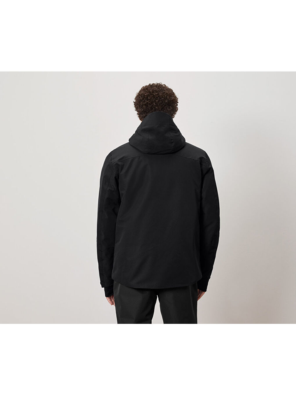 Erkek Kayak Ceketi, Spor, Siyah-1