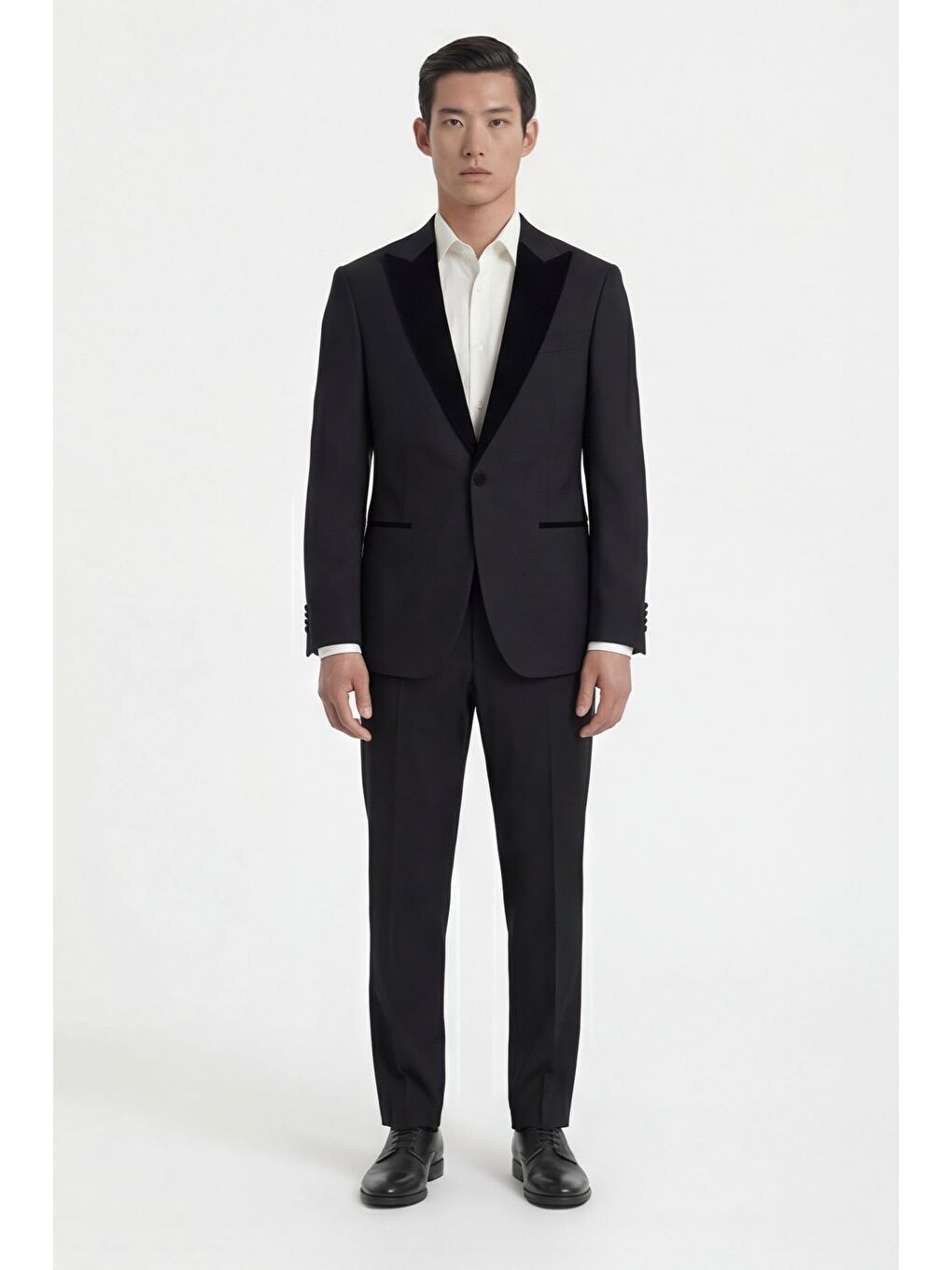 Siyah Wedding Vest Suit-1