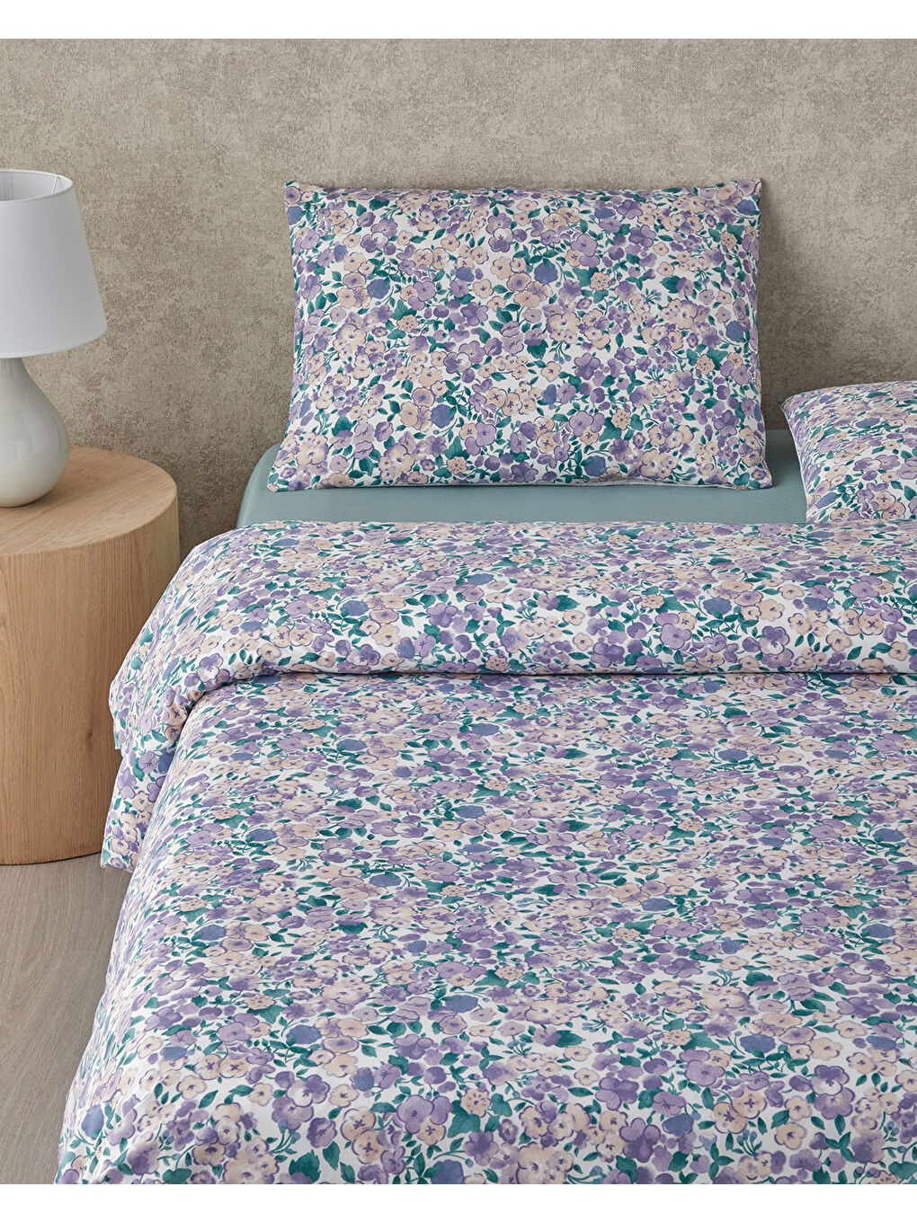 Promise Of Spring Kolay Ütülenir Çift Kişilik Nevresim Takımı 200x220 cm Lila-2
