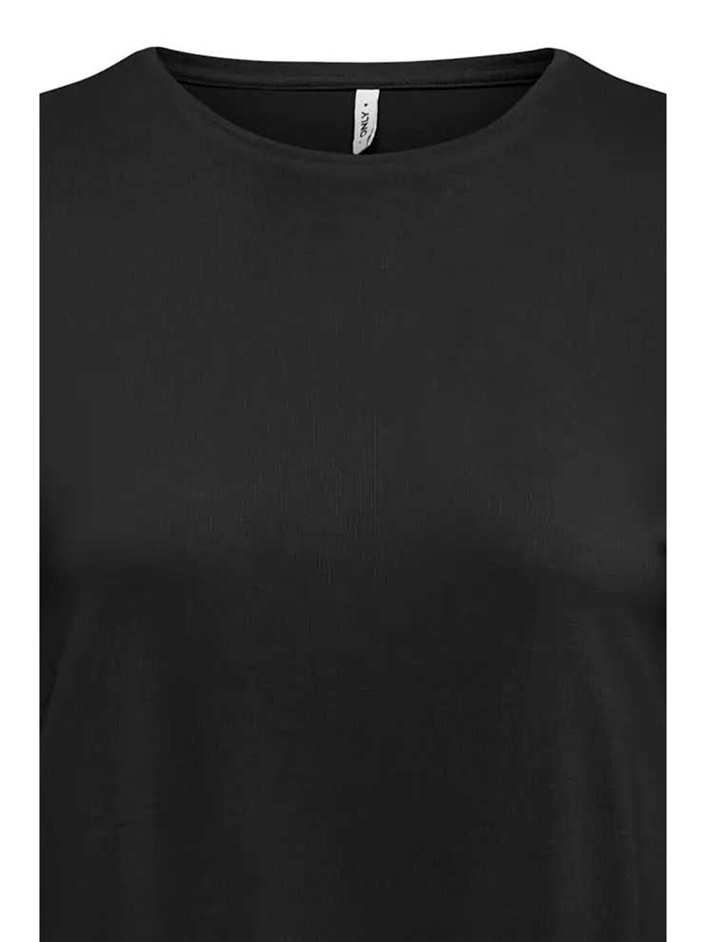Siyah Onlhannah Regular Fit Bisiklet Yaka Basic T Shirt 15371576-1