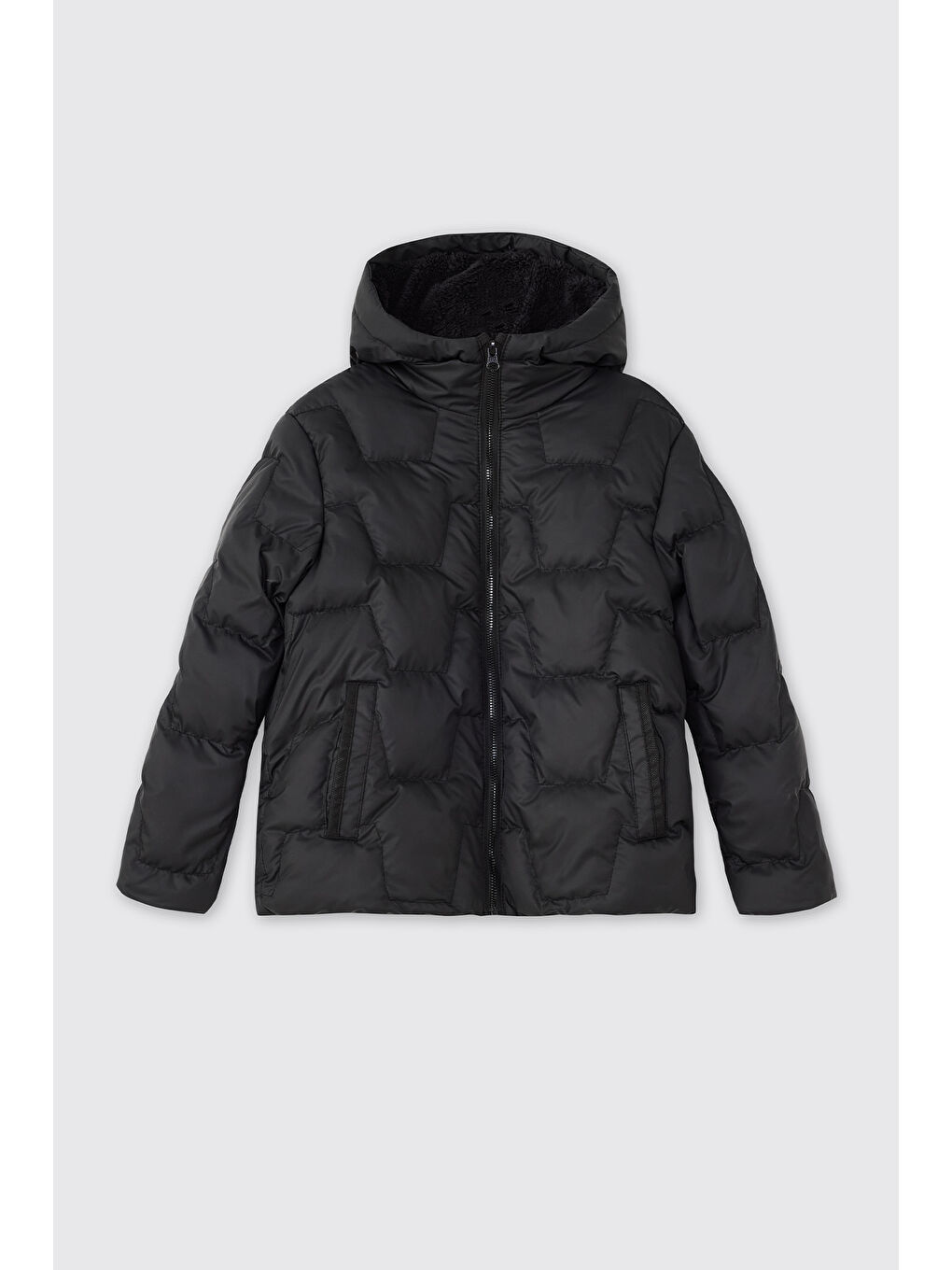 Erkek Çocuk Siyah Mont