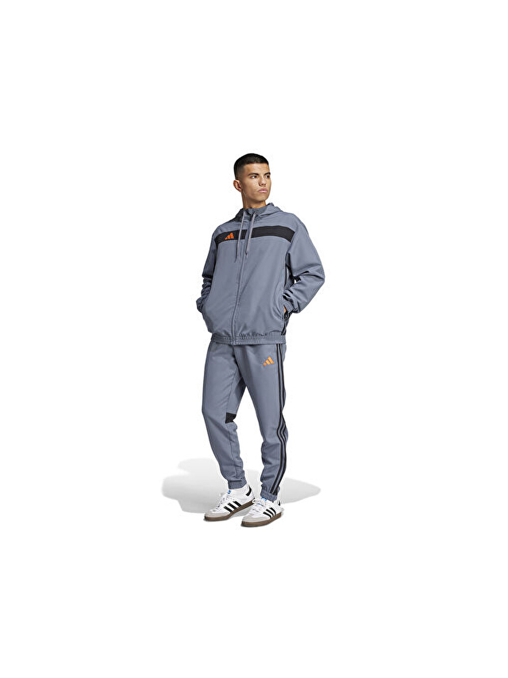 Karışık Tiro Es W Hood Erkek Futbol Antrenman Ceketi Jc5437 Renkli-6