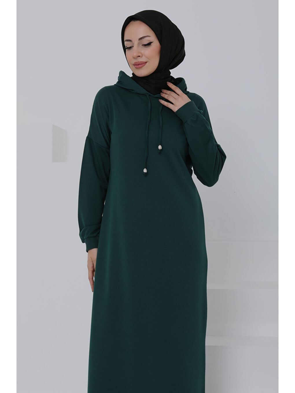 Yeşil Armalı Elbise Zümrüt - 27049-4