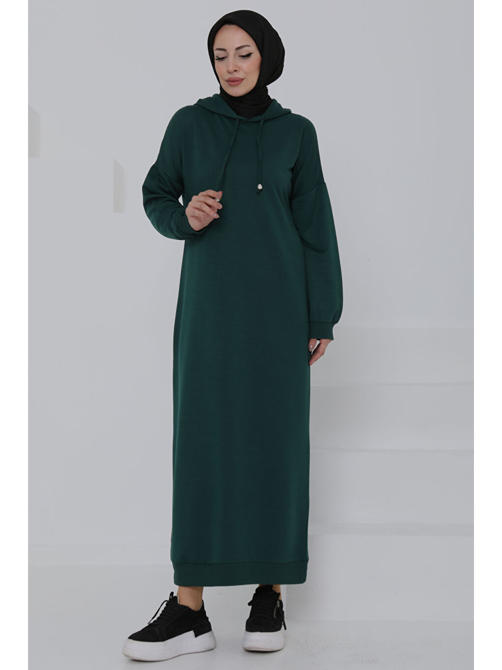 Yeşil Armalı Elbise Zümrüt - 27049-5