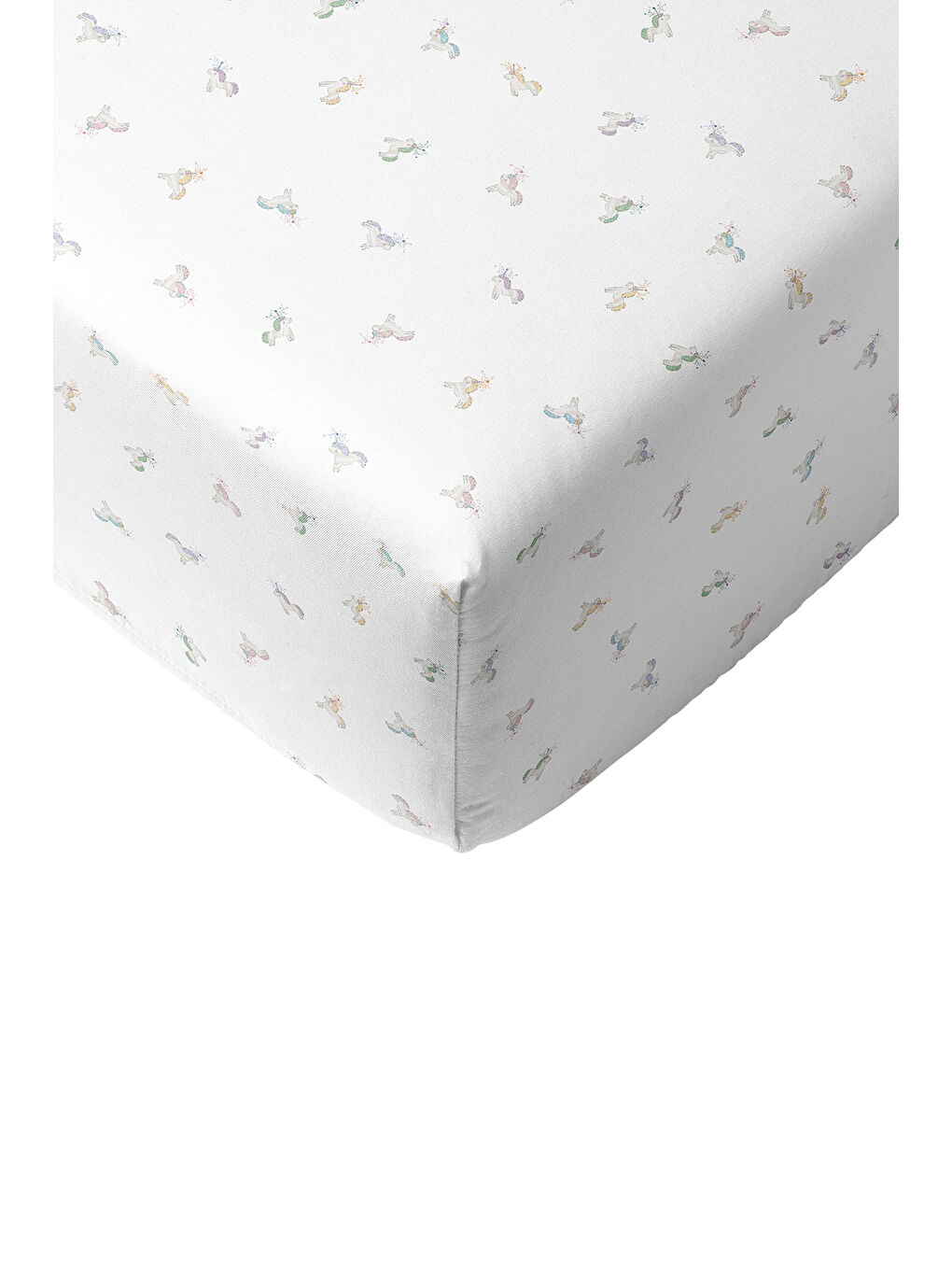 Beyaz Astra 100% Pamuk Saten Lastikli Çarşaf Seti-70x140x20 + 35x45 cm-4