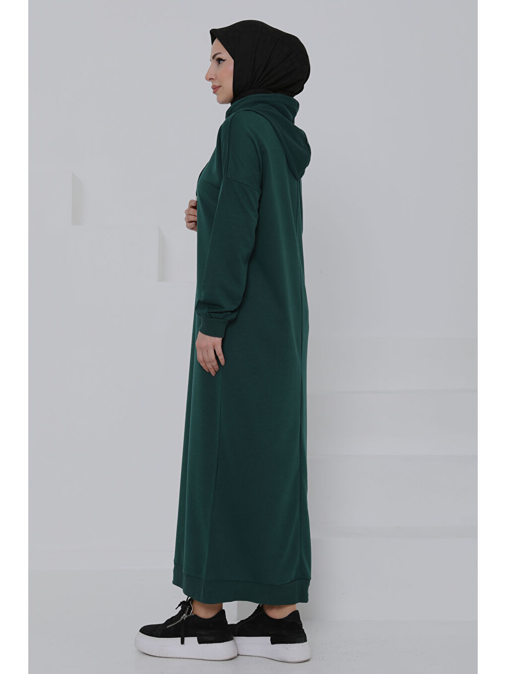 Yeşil Armalı Elbise Zümrüt - 27049-6