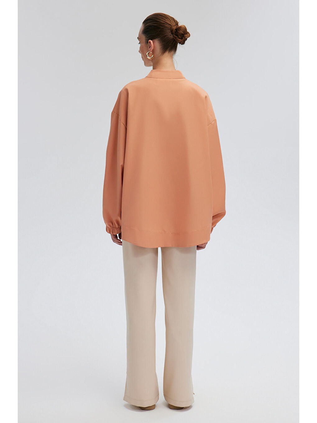 Pembe Bomber Ceket-3