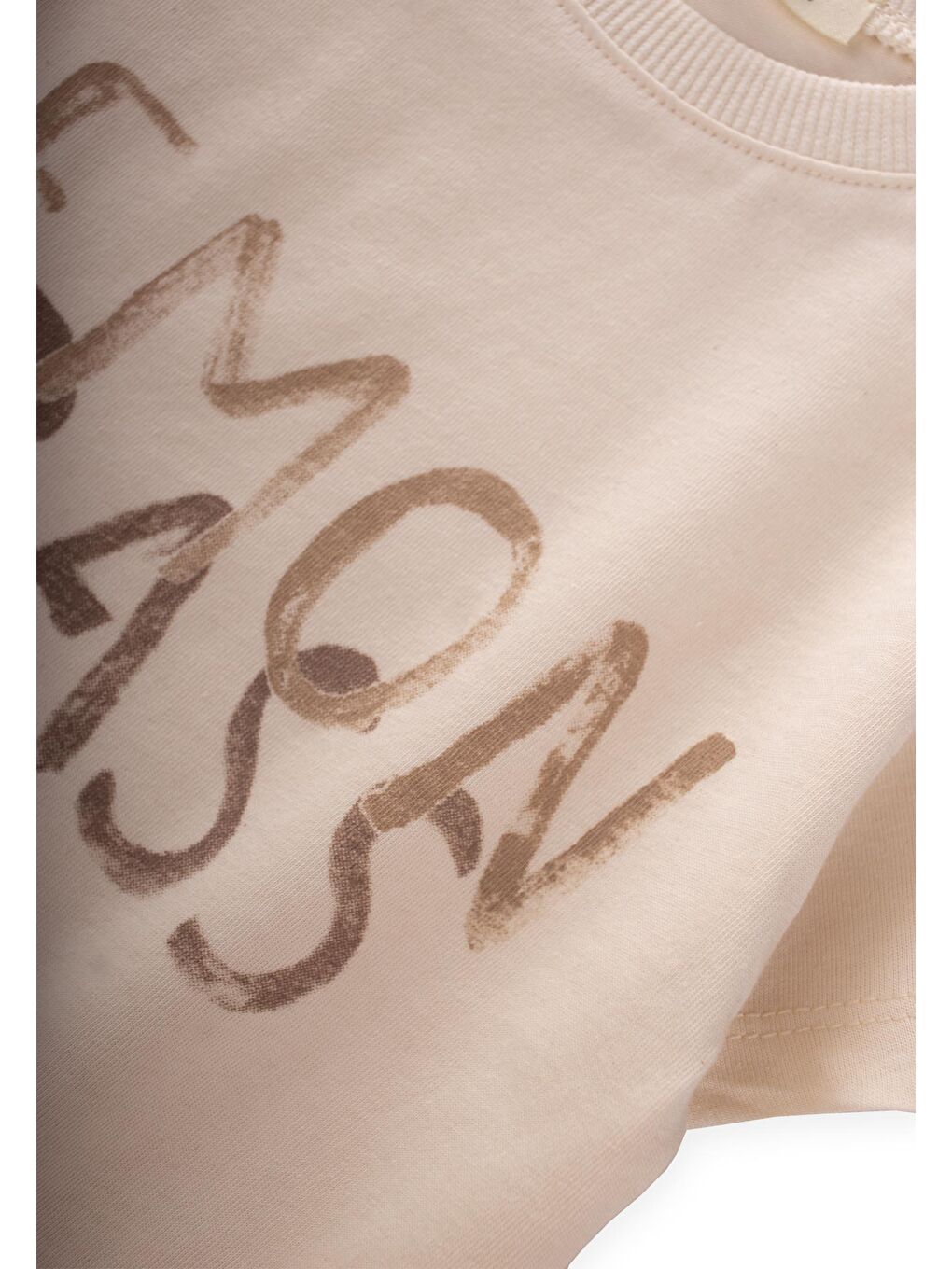 Lemon Grass Baskılı T-Shırt 2-10 Yaş Ekru-2