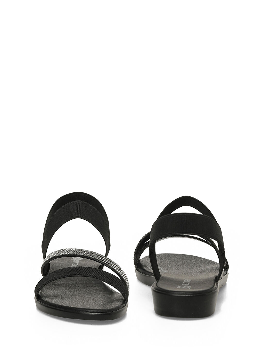 26S-208 6FX Siyah Kadın Düz Sandalet-4