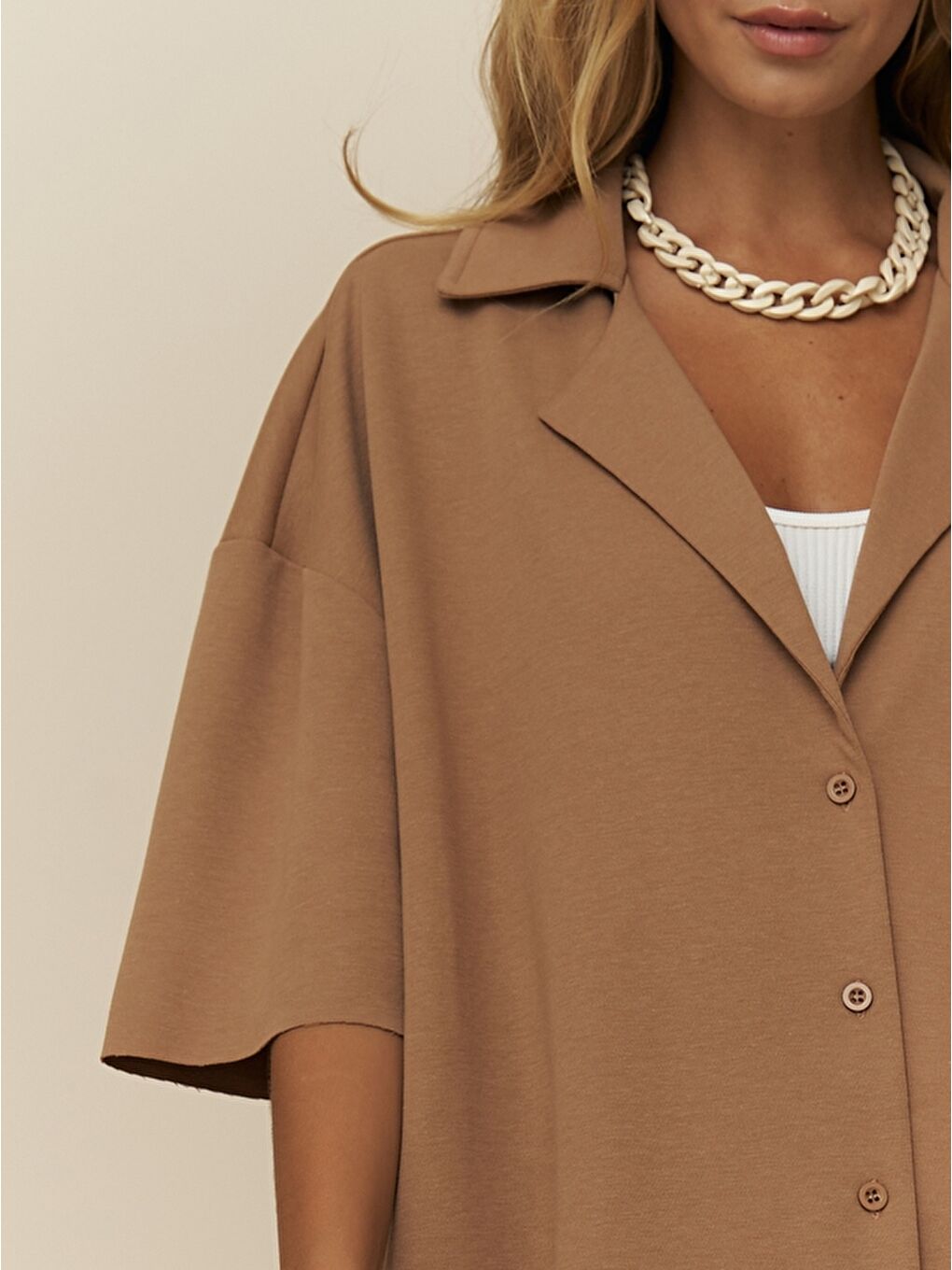 Kahverengi Kinsley Taba Şort Takım-2