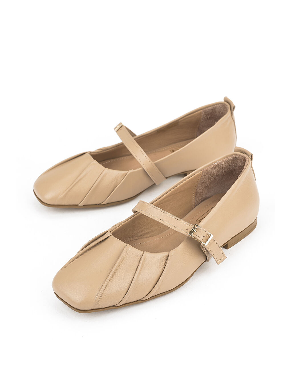 Bej Kadın Hakiki Deri Babet 1531054Z3436 Ten-4