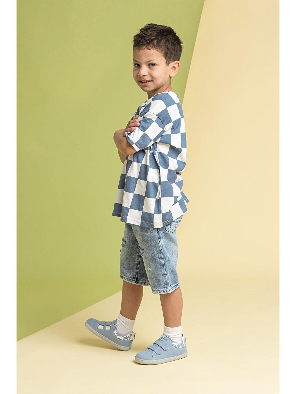 Smart Walker Recycled Canvas Eco Açık Mavi Barefoot Çocuk Ayakkabı-3