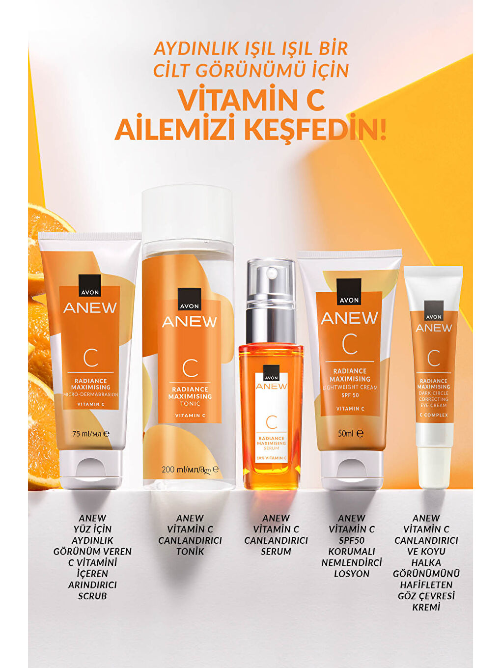 AVON Renksiz Anew Radiance Maximising Mikro Dermabrazyon C Vitamin Arındırıcı Scrub 75 Ml. - 2