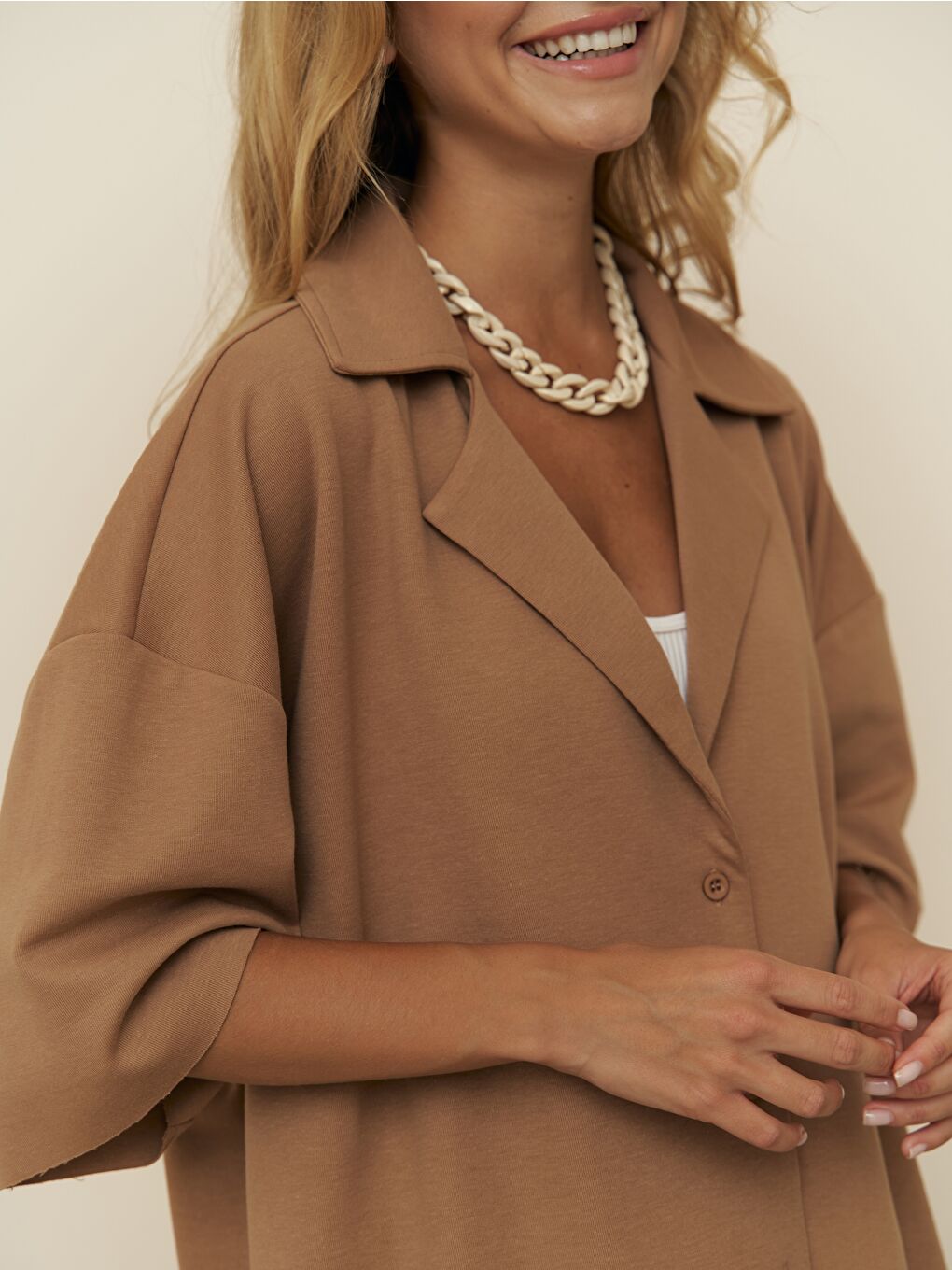 Kahverengi Kinsley Taba Şort Takım-3