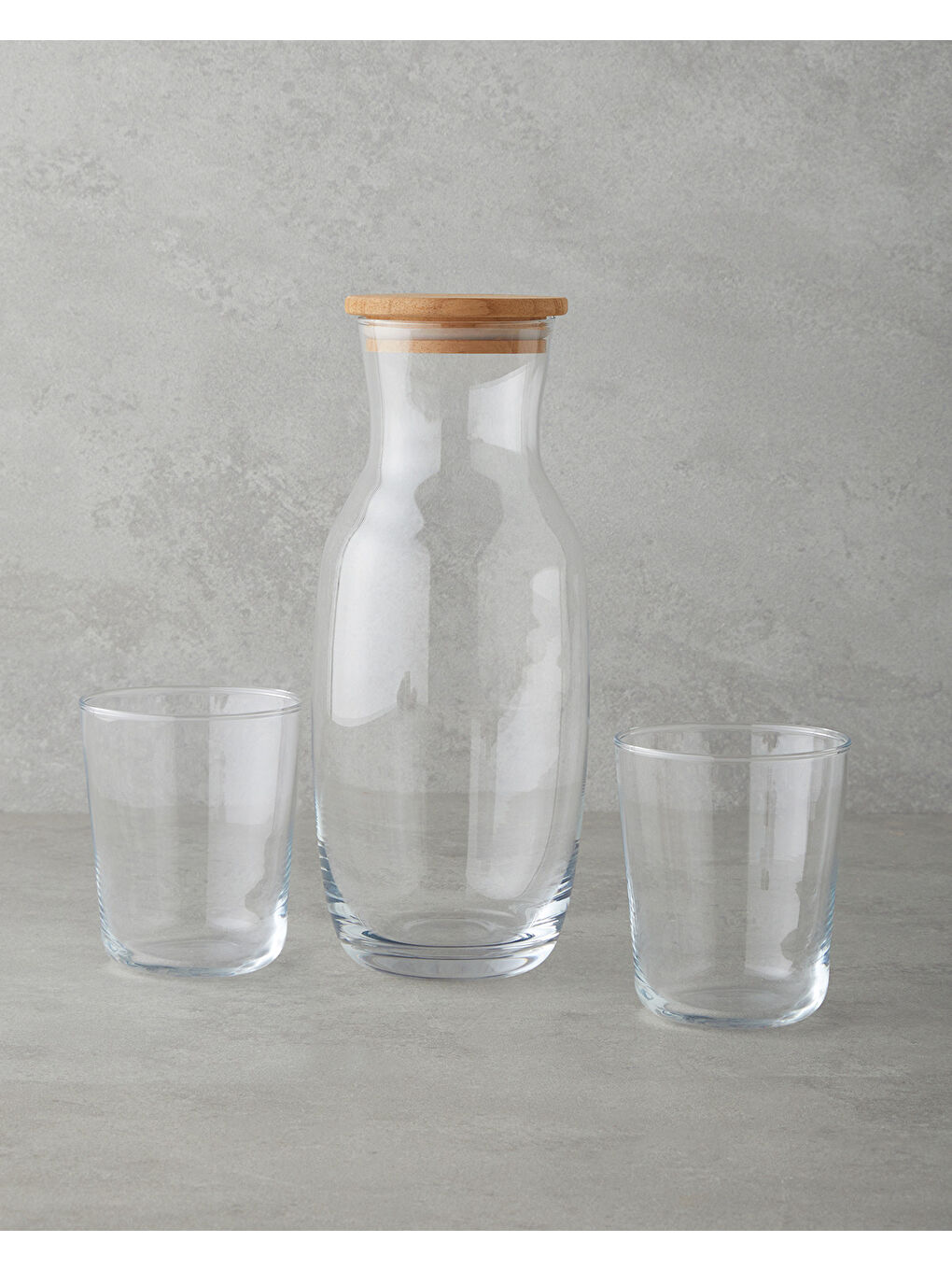 Renksiz Luminous Cam 3 Parça Su Takımı 1000 ml + 315 ml Şeffaf