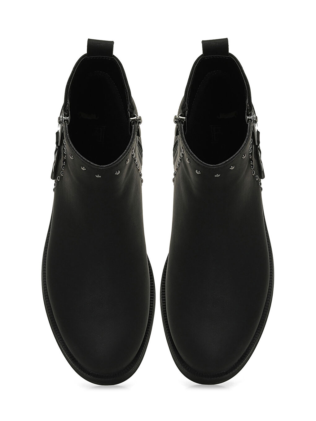 24K-585 4PR Siyah Kadın Düz Bot-3