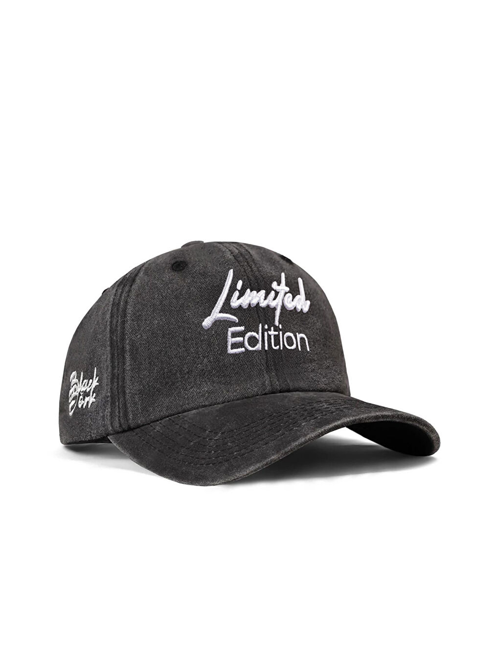 Limited Edition Nakışlı Vintage Beyzbol Siyah Şapka