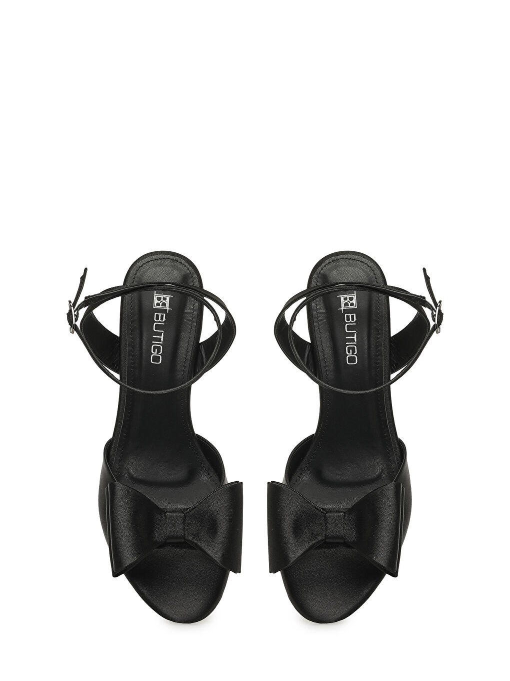 26S-395 6FX Siyah Kadın Topuklu Sandalet-3