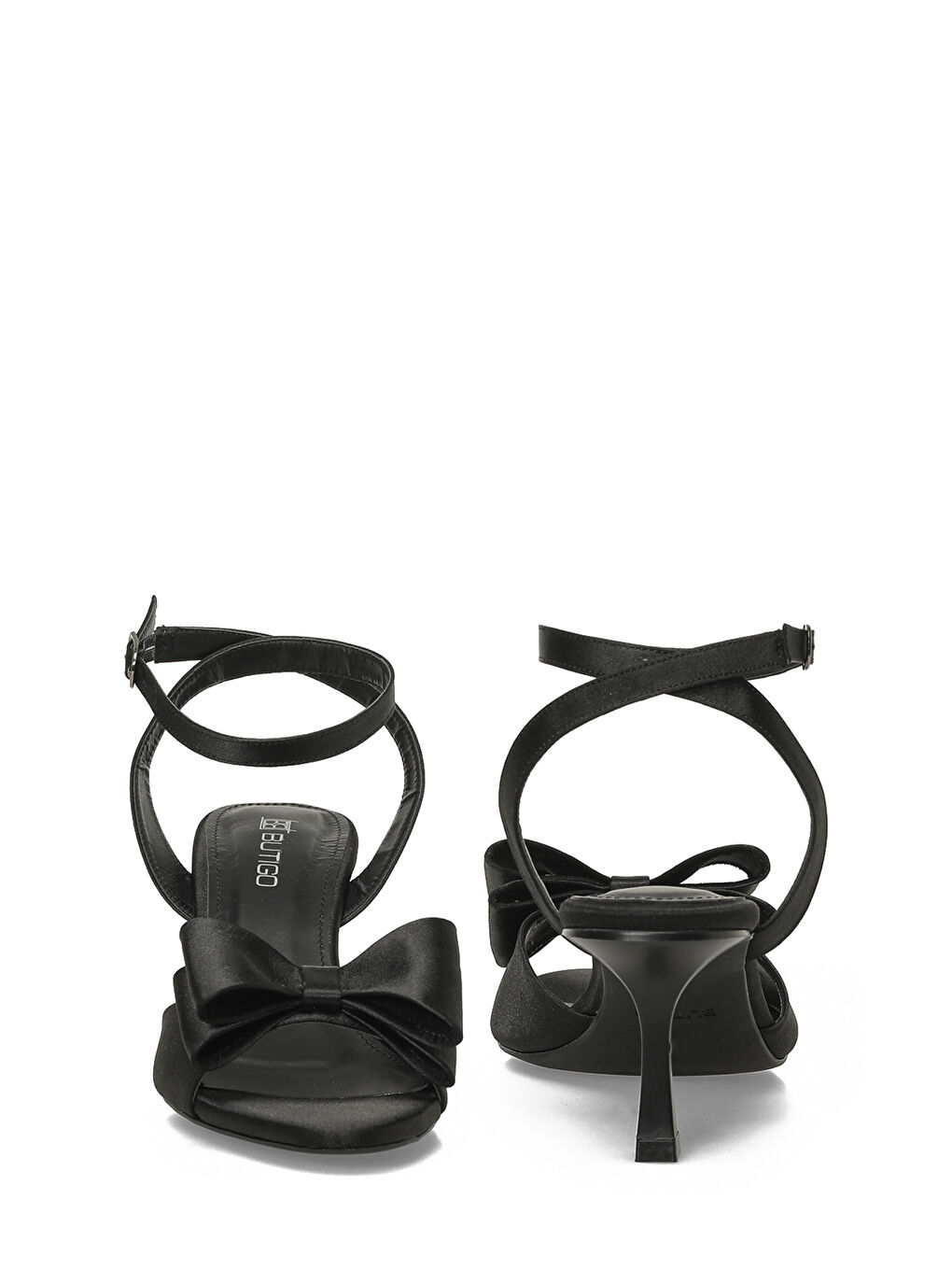 26S-395 6FX Siyah Kadın Topuklu Sandalet-4