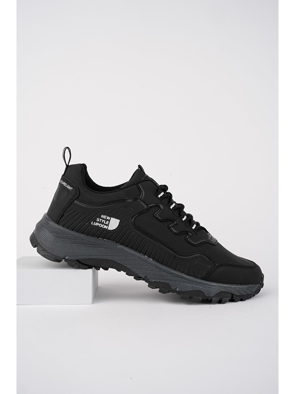 Muggo Koyu Siyah KUZEY Unisex Trekking Outdoor Sneaker Ayakkabı - 5