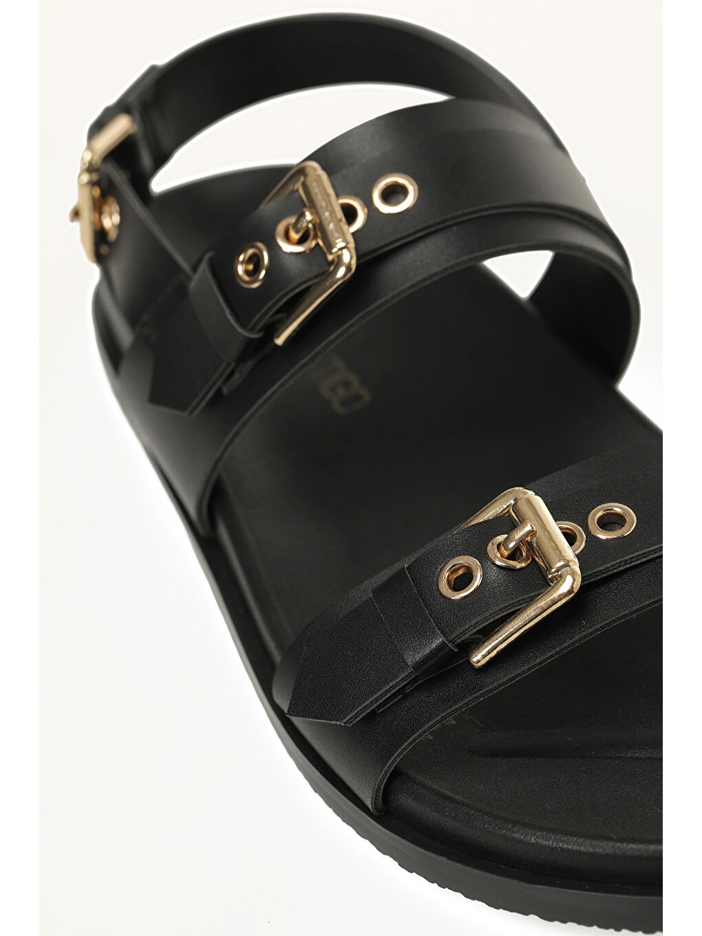 26S-305 6FX Siyah Kadın Düz Sandalet-6