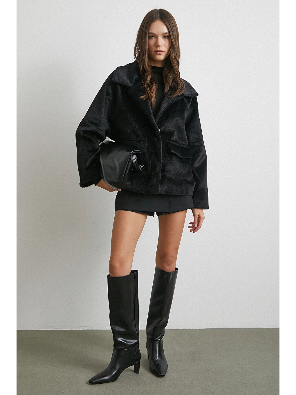 Reglan Tay Flok Mont Siyah-1