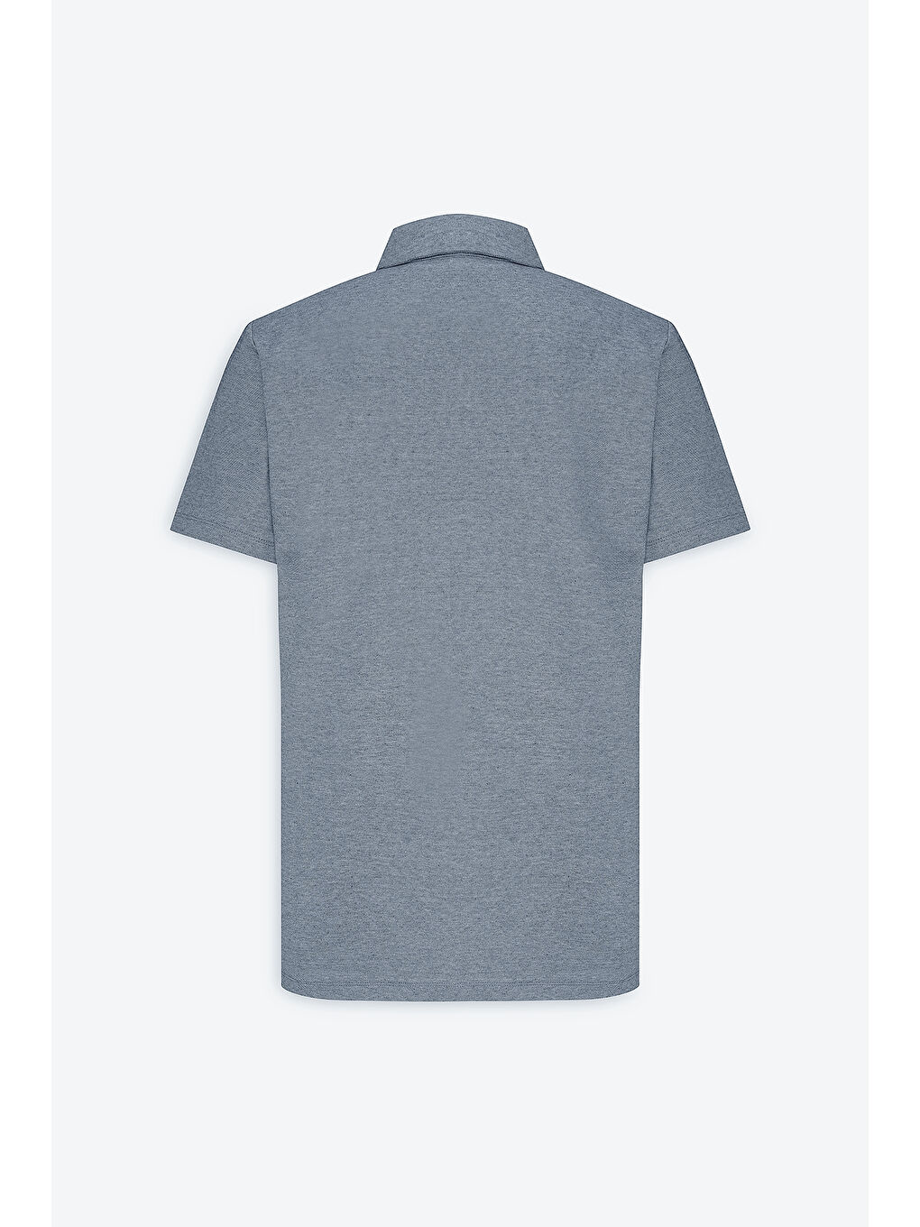 Erkek Lacivert Slim Fit Dar Kesim Pamuklu Polo Yaka Tişört-8