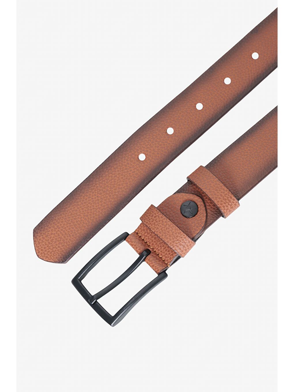 Kahverengi Erkek Taba Suni Deri Klasik Kemer-1