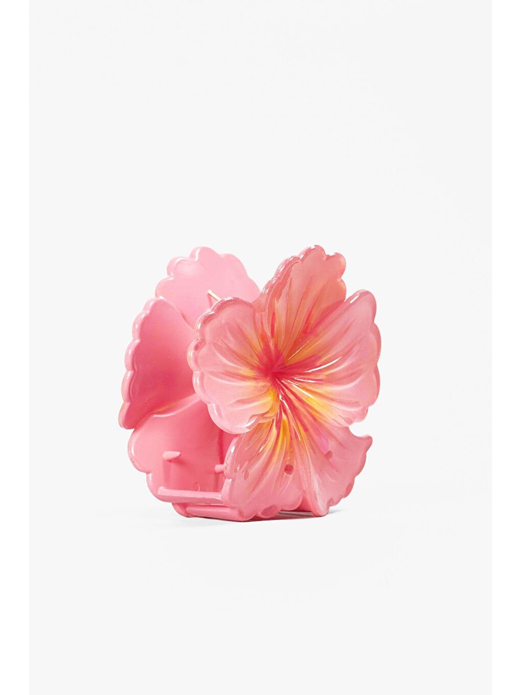 Pembe Tropik Hibiskus Çilek Mandal Toka-3