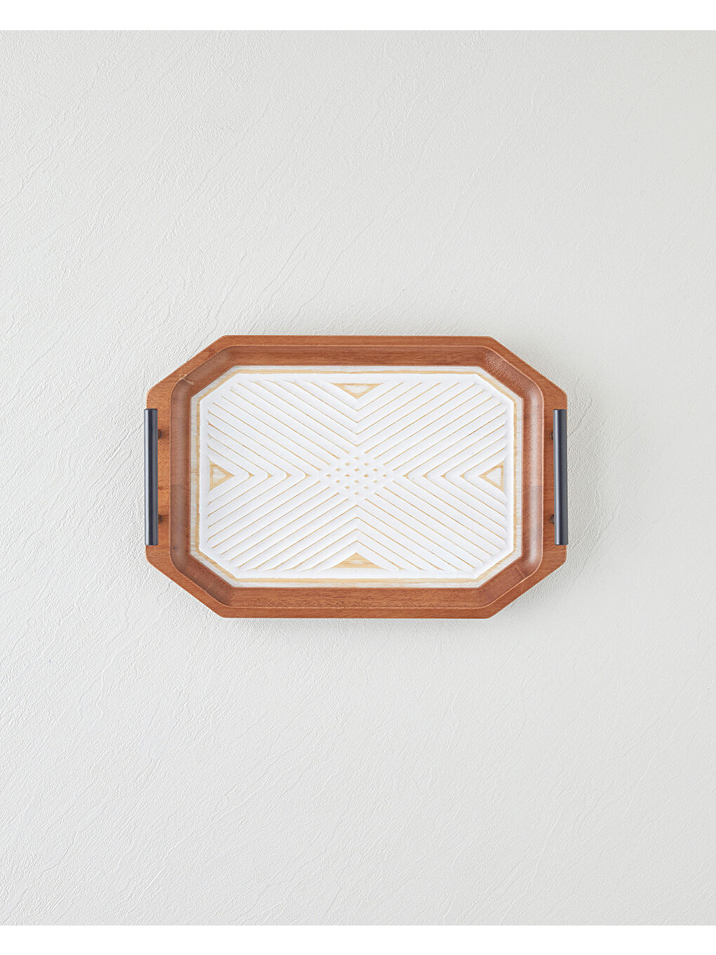 Kahverengi Brien Dekoratif Tepsi 21x32 cm Kahve