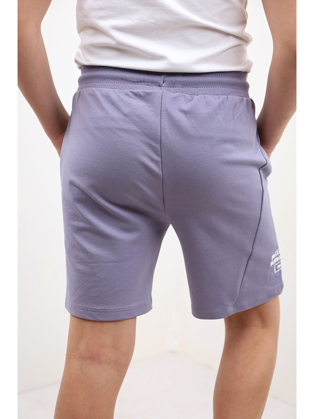 Gri Erkek Çocuk Leader Tnty Nakışlı Şort-1