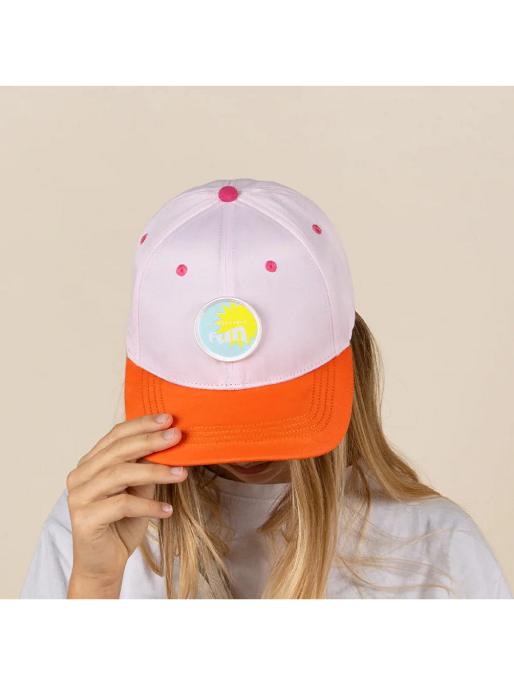 Pembe UV Korumalı Beyzbol Şapkası Pink-7