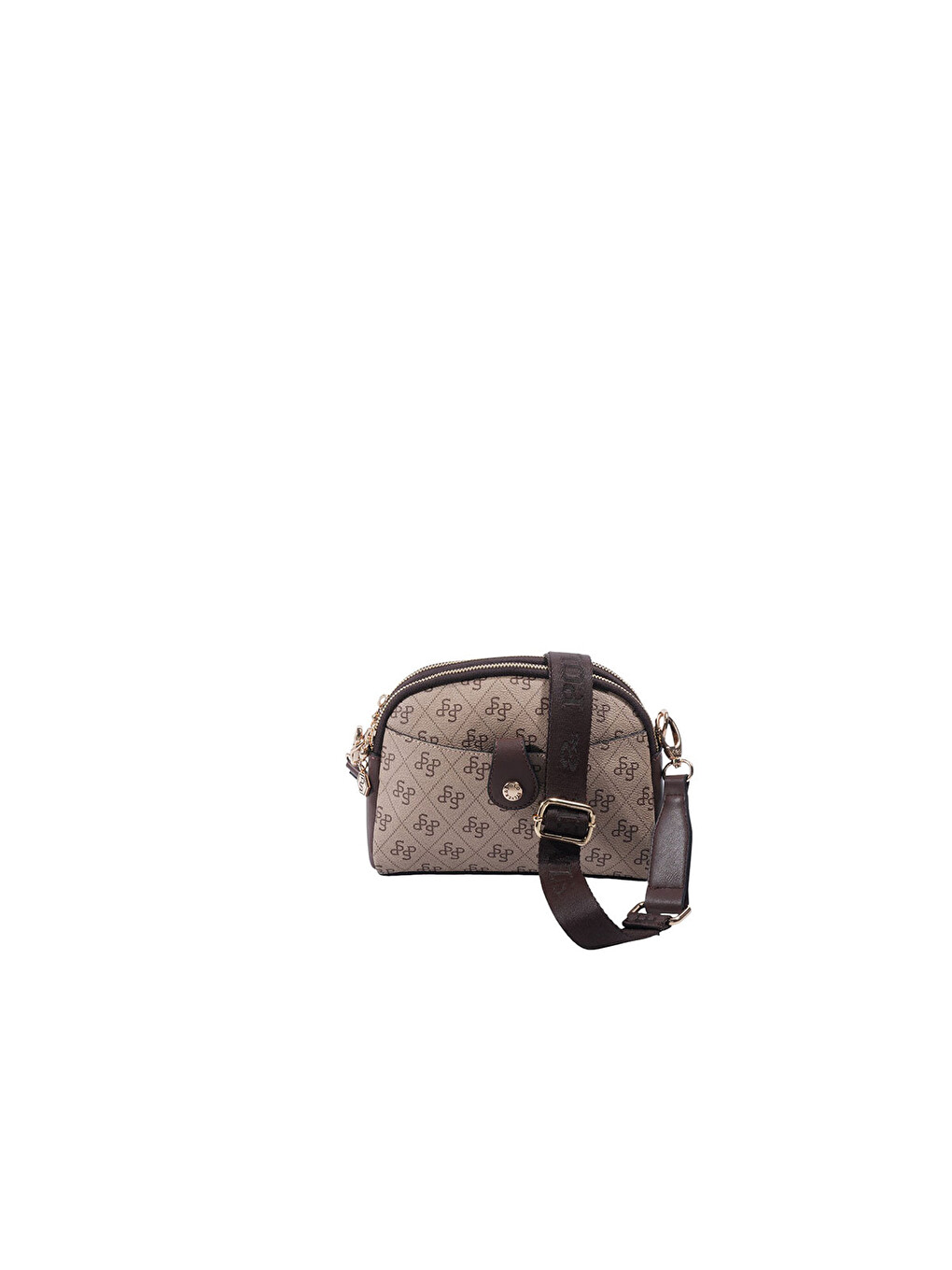 Kadın SP1144-M178 SILVER POLO Çapraz Çanta Koyu Bej-Kahve-4