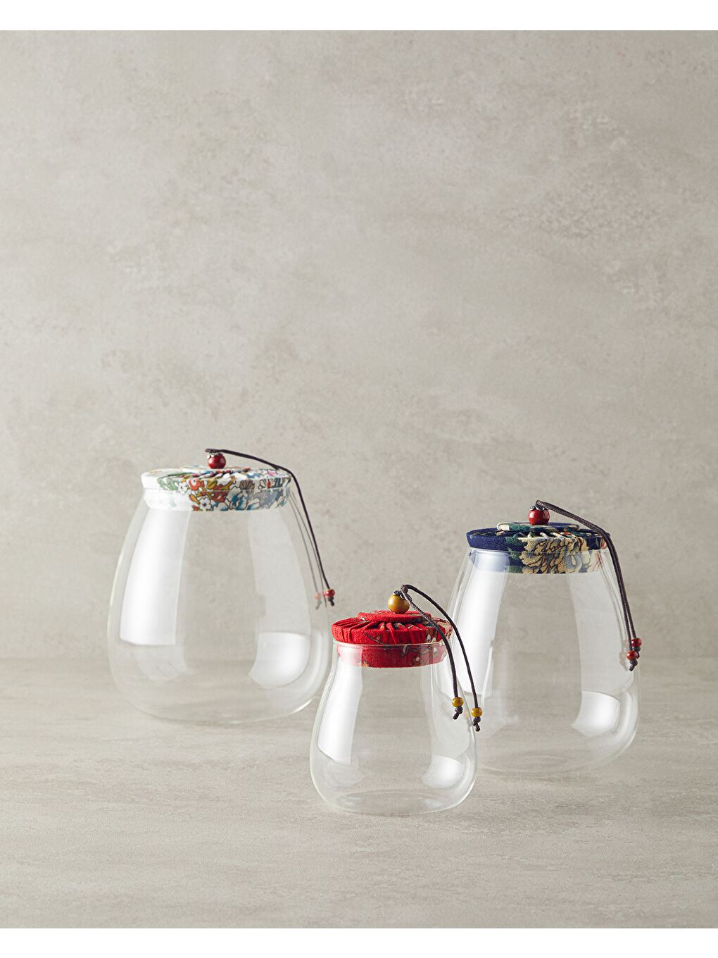 Vintage Borosilikat Kavanoz Kırmızı-3