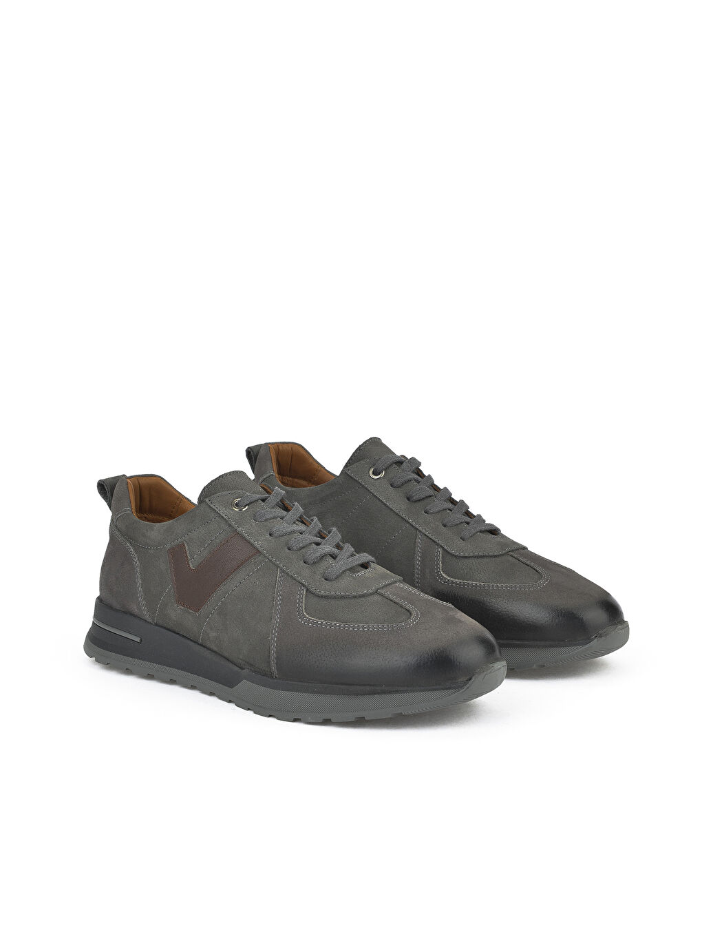 Erkek Hakiki Deri Ayakkabı 1511025Z2026 Gri-1