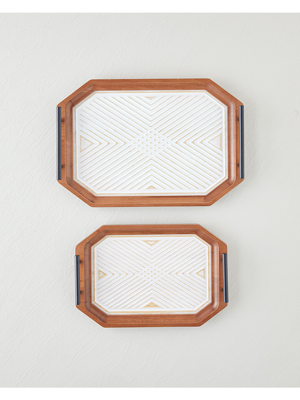 Kahverengi Brien Dekoratif Tepsi 21x32 cm Kahve-3