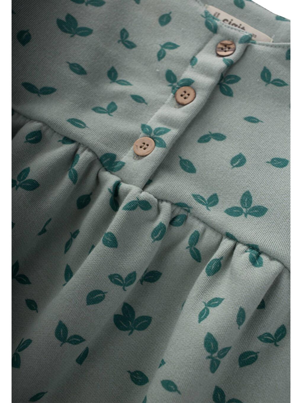 Desenli Elbise 2-8 Yaş Mint Yeşili-2