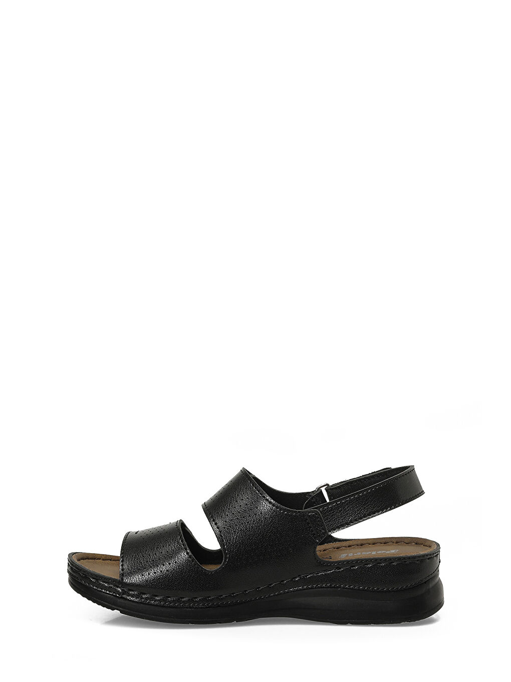 167252.Z6FX Siyah Kadın Düz Sandalet-2