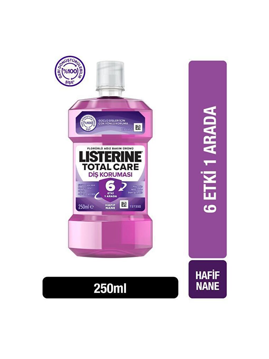 Listerine Renksiz Total Care Ağız Bakım Suyu 250 Ml